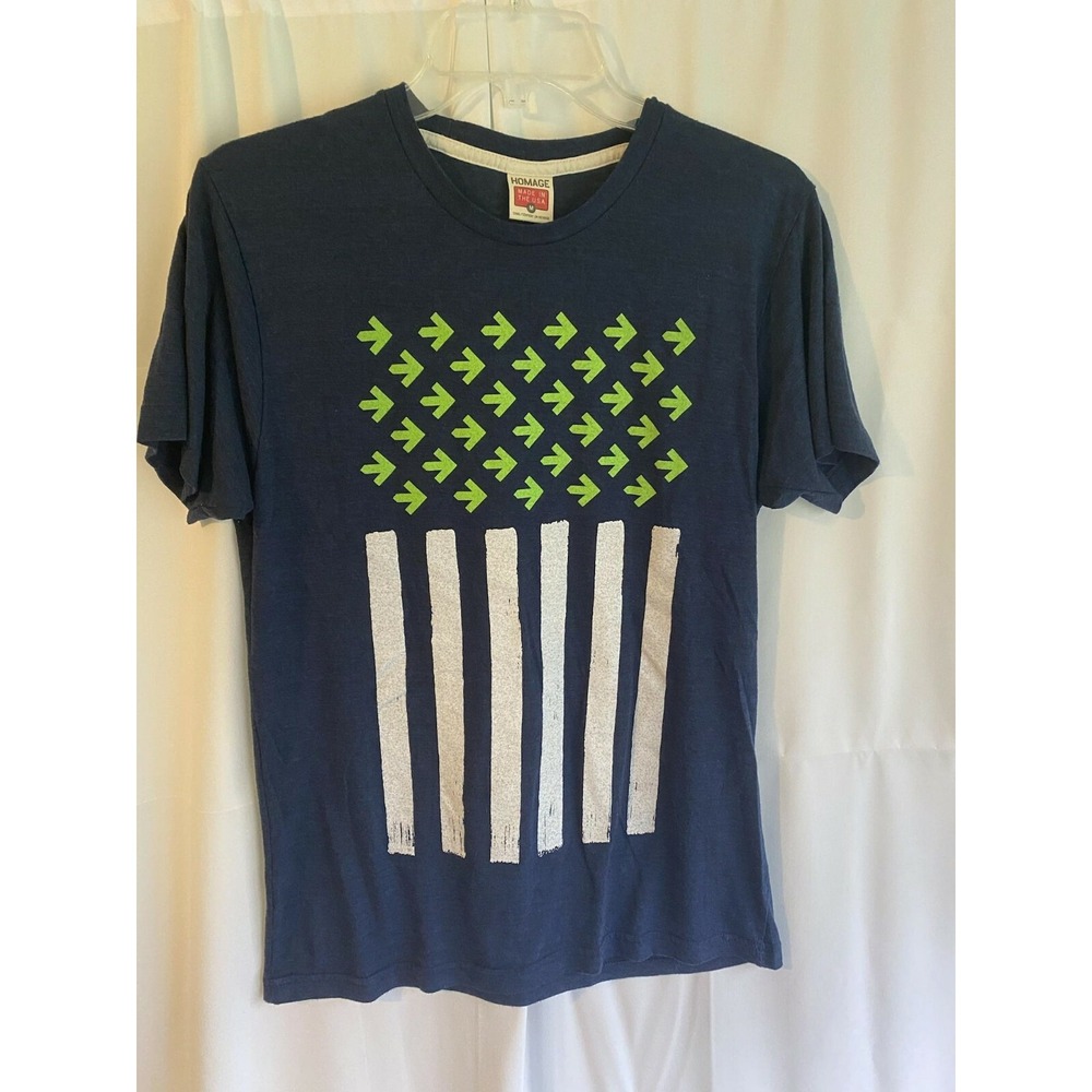Homage Pelotonia One Goal Flag Logo Shirt‎ Medium
